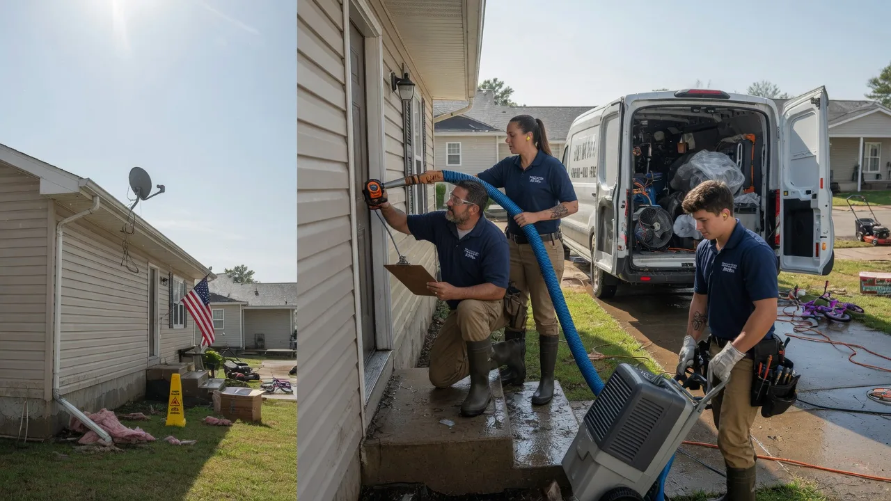 Ceiling Water Damage Restoration in Rochelle, TX near me